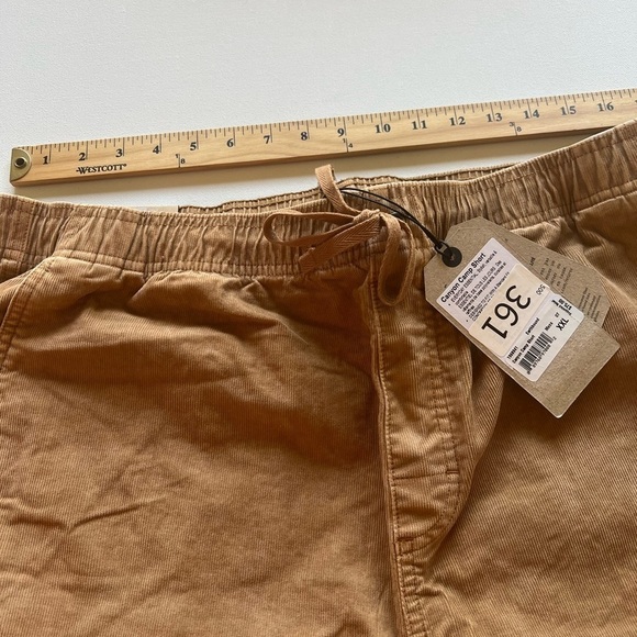 Prana Canyon Camp Pull On Shorts ORGANIC COTTON Earthbound 2XL Tan NWT $75 (D4) - Picture 3 of 11